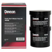 Devcon 10240 Putty, 1 Lb Container Size, Can, Plastic Steel, Dark Gray