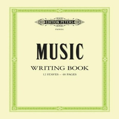 Music Writing Book Portrait 12-stave Edition Peters Sheet music E