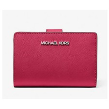 Michael Kors Medium Saffiano Leather Wallet Dark Raspberry 35R4STVF6L-984