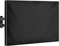 Garnetics Outdoor TV Cover 50 Inch - Waterproof, Weatherproof, Smart Shield, Bla