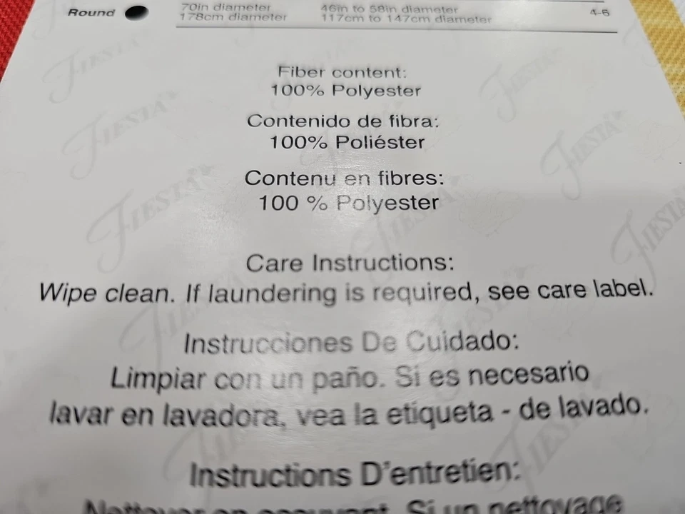 Продолговатая скатерть в полоску Fiesta Tableware Company 60 X 102 - Изображение 4 из 4