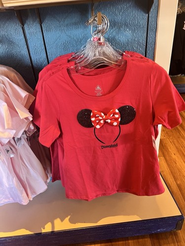 Disneyland 2025 Red Minnie Mouse Bow T-Shirt - XL - 第 1/1 張圖片