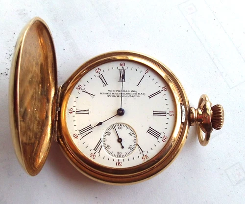 Antique Gold Filled Ladies 15 Jewel Waltham Hunting Case Pocket Watch