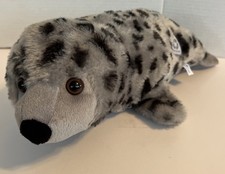 SeaWorld Eco Friendly Harbor Seal 12" Realistic Plush Stuffed Animal Toy