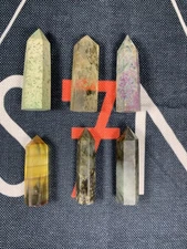 13.5oz Lot of 6 Mixed Natural Crystal Points(2.5-3.5 Inches) Fast Shipping Lot L
