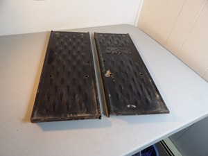 Pair of " Ford " Black Step Running Boards