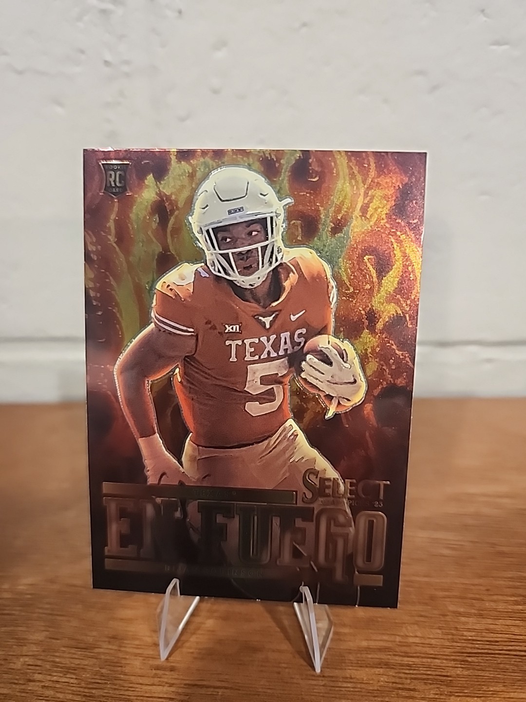 2023 Panini Select Draft Picks En Fuego Bijan Robinson #EF-BR Longhorns RC 🔥🔥