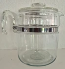 Vintage 7759 B Pyrex 9 Cup Glass Percolator Coffee Pot Flame Ware Complete Set