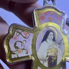 Saint Therese Of Lisieux Cross Color Goldtone 2" — photo 8