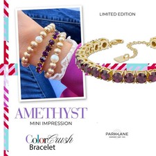 Bracciale Tennis Park Lane Color Crush Ametista Mini 6mm Impression Vendita al Dettaglio $166