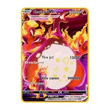 NEW Charizard VMAX 999999point Gold Metal Pokemon Card Collectible Display Gift