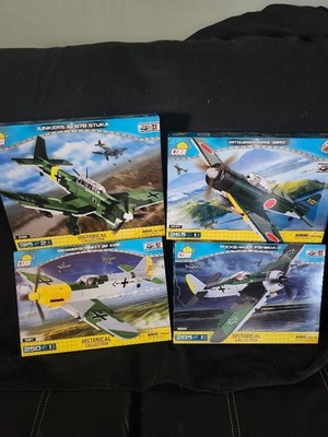 (4) cobi WW2 Plane Sets #5521,5537,5535,5517 All Sealed and New Boxes