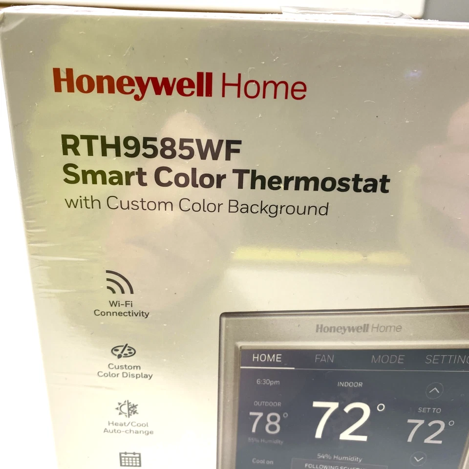 New Honeywell Home RTH9585WF Wifi Color Touchscreen Thermostat 2.0 Programmable - Image 3 of 4