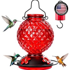 Unique 25 OZ Hummingbird Feeder with Built-In Ant Moat - Ideal Gift for Moms