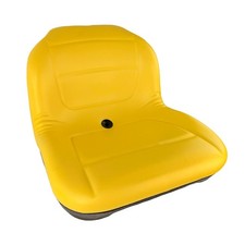 E-AUC11474 DirectFit  Yellow High Back Seat W/ Lumbar for John Deere 115, 145  