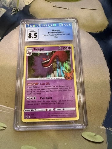 CGC 8.5 Gengar Holo Card 057/198 Trick or Trade Booster Pokemon