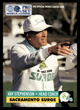 1991 Pro Set Kay Stephenson #27 Sacramento Surge WLAF Inserts Head Coach NFL