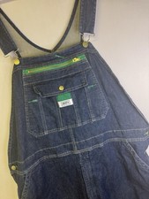 Liberty Denim Bib Overalls Men  s 42x32 Carpenter Workwear Blue Jean USA Style