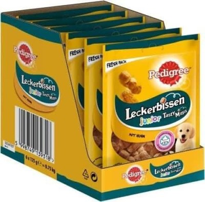 Pedigree Leckerbissen Junior   Kleine Hundesnacks für Welpen mit Huhn (6 x 125g)