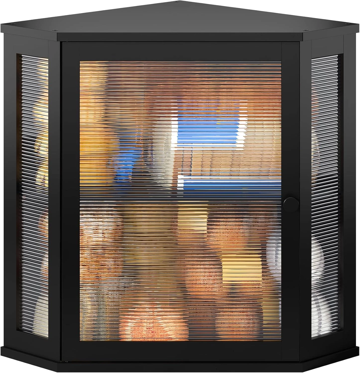 Extra Large Bamboo Bread Box - Double Layer Corner Storage for Kitchen Counterto