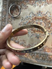 Coach Used Bracelet Jewelry Brass/ Bronze/ Di...