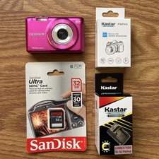 Fujifilm FinePix JX Series JX500 14.0MP Digital Camera - Pink SD Battery Charger