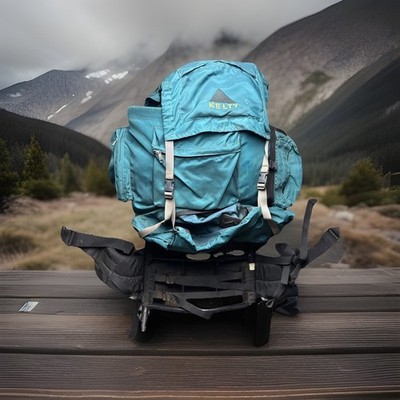 Vintage Kelty Yukon Pack External Frame Backpack Blue in Great Shape Large