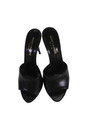 Saint Laurent Womens Leather Open Toe High Heels Sandals Shoes Black Size 5.5 — photo 2