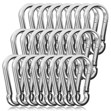60PCS 3 Heavy Duty Spring Snap Hook, M8 5/16 Galvanized Steel Snap Hook