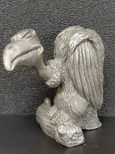 Pewter Vulture Figurine Miniature Decorative ...