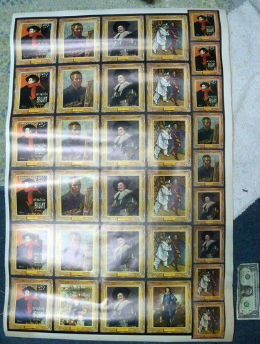 Vtg Jim Beam Advertising Label Poster Aristide Bruant Mardi Gras Van Gogh Artist - Bild 6 von 10