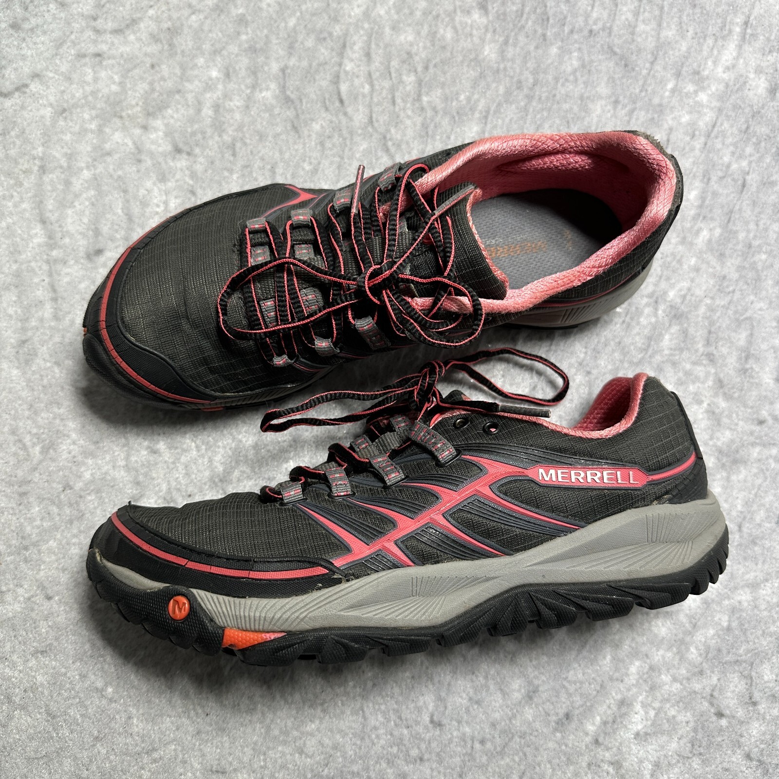 Scarpa Merrell All Out Rush Trail Running Escursionismo Rosa Grigio Donna Taglia US 8 5