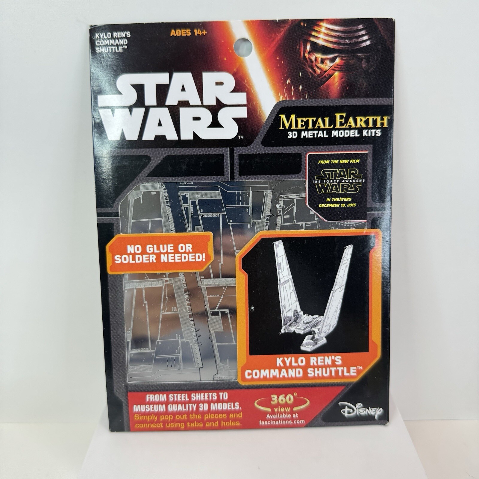 Disney Star Wars Metal Earth 3D Metal Model Kylo Ren’s Command Shuttle Kit