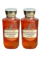 2 Bath  Body Works Marshmallow Pumpkin Latte Vitamin E  Aloe Shower Gel New
