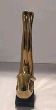 Litton Lane Sculpture Figure Gold Polystone 15" Tall
