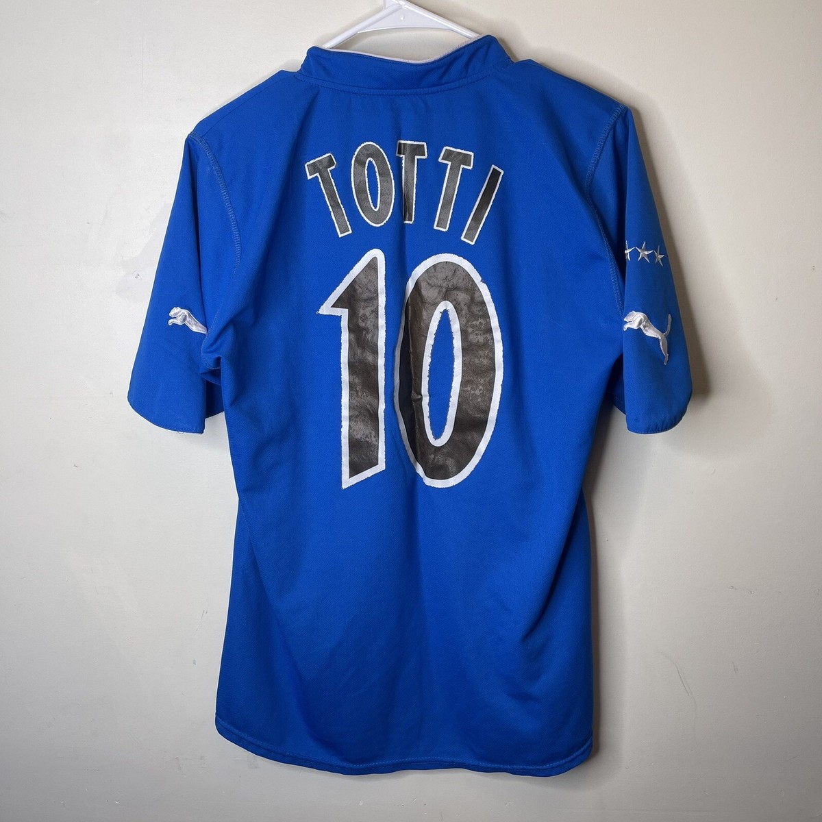 PUMA イタリア代表 TOTTI 10 シャツ Puma Italy 2003 Home Kit FRANCESCO TOTTI 10 Soccer Jersey