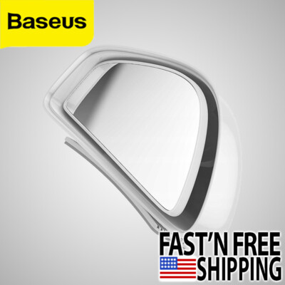 Baseus 1 PCS Blind Spot Mirror Wide Angle Rear View Car Driver Side Only - White