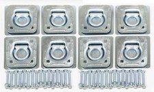 8 Recessed D-rings W Backing Plates Hardware Trailer Rv Flush Mount Tiedown