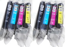 2 Sets 8 total Genuine SEALED BAG Epson 288XL and 288 Ink Cartridges OPEN BOX