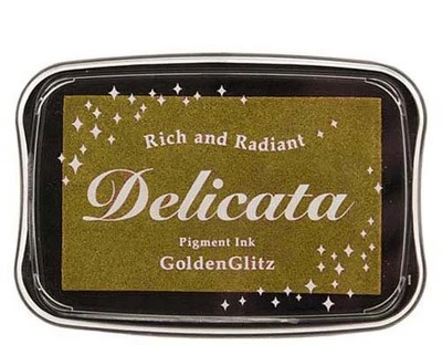Delicata DE 191 - Golden Gliz - Gold - Stempelkissen - Tsukineko ~6x10cm 85391