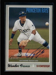 WANDER-FRANCO-2019-TOPPS-HERITAGE-MINOR-LEAGUE-ROOKIE-AUTO-10-50-FC3623