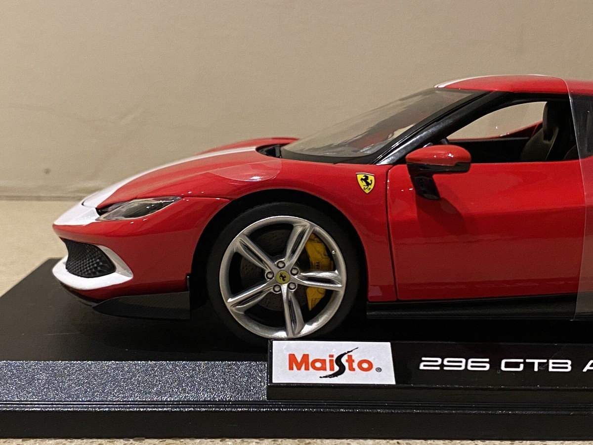FERRARI 296 GTB Assetto Fiorano - Maisto 1:18 Diecast Model Car Special