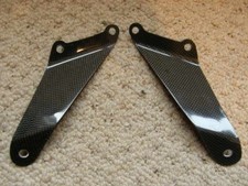 CARBON FIBRE Exhaust Hangers Aprilia RSV RSVR Mille Tuono 04 on