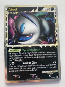 Absol Prime Hgss Triumphant 91 102 Holo Rare Pokemon Card Mint Ebay