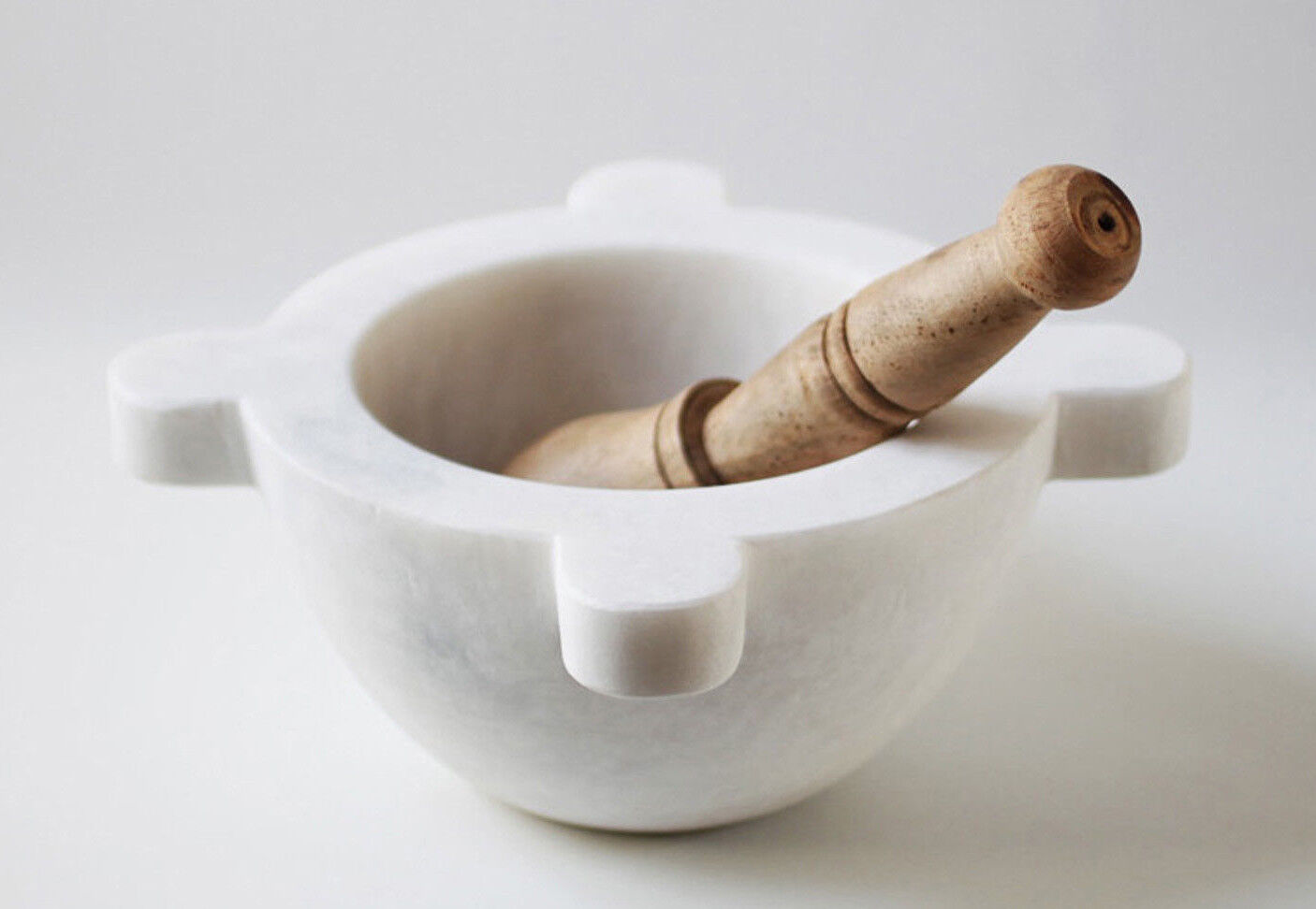 Sur La Table White Marble Mortars & Pestle, 5, White