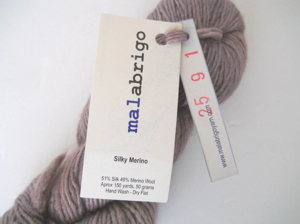 Malabrigo Silky Merino Yarn Madre Perla Silk Merino - Image 3 of 4