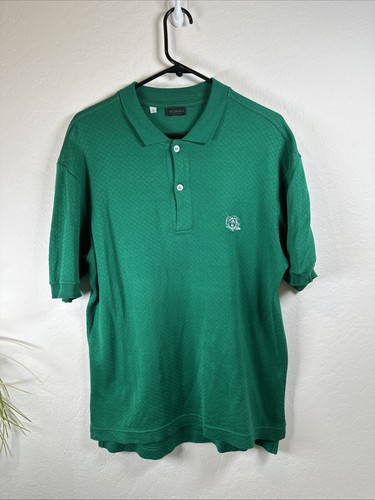Bottega Veneta Casual Polo Shirt Mens Large Green Soft Cotton Made İn İtaly