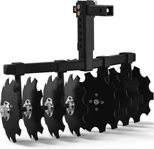 Heavy-Duty 32" Disc Plow Harrow Mount W/ 2" Receiver Hitch Mount for ATVs /UTVs