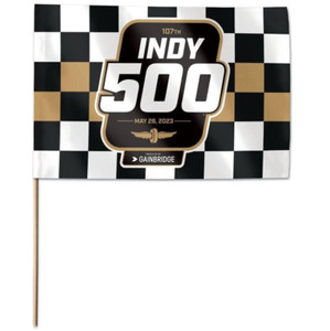 2023 Indianapolis 500 107TH Running Event Collector Plastic Stick Flag