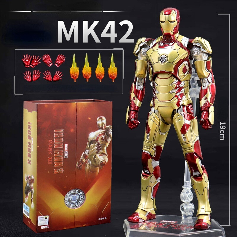 Figura Die-Cast Iron Man Marvel Avengers 4 - 10 Cm In Metallo Pressofuso - Giocattolo Da Collezione - 2